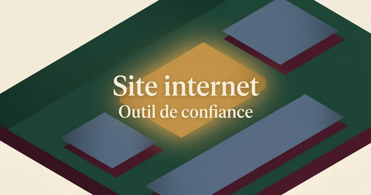 Page web géométrique transformée en outil de confiance pour un élevage