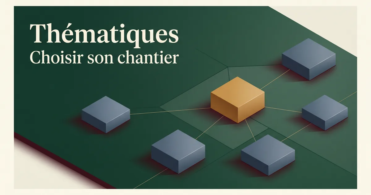 Carte géométrique des chantiers marketing d'un élevage à explorer